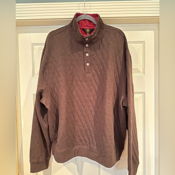 FX/Fusion Quilted Pullover Men’s XXL Brown Snap‎ Closure NWT - Picture 1 of 6
